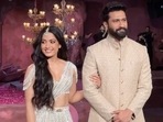Rashmika Mandanna and Vicky Kaushal turn showstoppers for Falguni Shane Peacock at India Couture Week 2024. (Instagram)