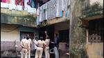 Navi Mumbai Municipal Corporation removed residents of this building to a rescue shelter after terming it as unfit for living. (HT Photo) Navi Mumbai Municipal Corporation removed residents of this building to a rescue shelter after terming it as unfit for living. (HT Photo)