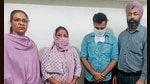 The Punjab Vigilance Bureau (VB) arrested Nirdosh Kaur, assistant commissioner of police (ACP)-Women Cell in Ludhiana and her reader Beant Singh on graft charges on Thursday. (HT Photo) The Punjab Vigilance Bureau (VB) arrested Nirdosh Kaur, assistant commissioner of police (ACP)-Women Cell in Ludhiana and her reader Beant Singh on graft charges on Thursday. (HT Photo)