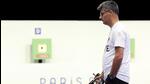 Turkey's Yusuf Dikec competes in the 10m air pistol mixed team gold medal match during the Paris Olympics on Wednesday. (AFP) Turkey's Yusuf Dikec competes in the 10m air pistol mixed team gold medal match during the Paris Olympics on Wednesday. (AFP)