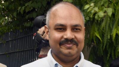 Delhi chief minister Arvind Kejriwal's aide Bibhav Kumar. (ANI)