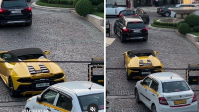 A fleet of cars outside DLF Emporio mall in south Delhi. (Instagram/delhi_exotica) A fleet of cars outside DLF Emporio mall in south Delhi. (Instagram/delhi_exotica)