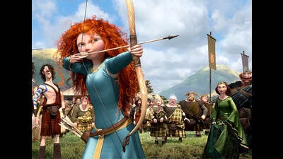 Merida from Brave (2012) gave us all curly-hair goals. Merida from Brave (2012) gave us all curly-hair goals.