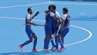Earlier, Abhishek scored an absolute stunner from open play in the second quarter to put India ahead at halftime. (REUTERS)