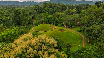 The inclusion of the Moidams or burial mounds at Charaideo (pronounced Saraideo) in the UNESCO World Heritage list marks a new beginning. (PTI) The inclusion of the Moidams or burial mounds at Charaideo (pronounced Saraideo) in the UNESCO World Heritage list marks a new beginning. (PTI)