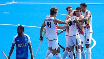 India squandered a one-goal lead to go down 1-2 against defending champions Belgium in a pool match of men's hockey at Paris Olympics 2024. (AP) India squandered a one-goal lead to go down 1-2 against defending champions Belgium in a pool match of men's hockey at Paris Olympics 2024. (AP)