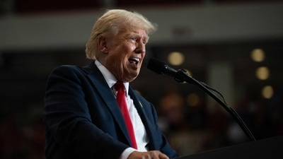Donald Trump's lawyers have argued that the gag order violated Trump's constitutional free speech rights under the First Amendment. (Getty Images via AFP)