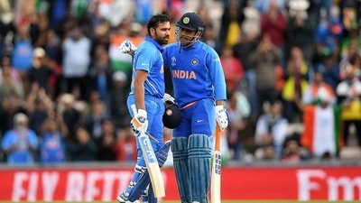 Rohit Sharma (L) and MS Dhoni during the 2019 World Cup (Getty) Rohit Sharma (L) and MS Dhoni during the 2019 World Cup (Getty)