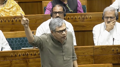 Union railway minister Ashwini Vaishnaw speaks in the Lok Sabha on Thursday. (PTI) Union railway minister Ashwini Vaishnaw speaks in the Lok Sabha on Thursday. (PTI)