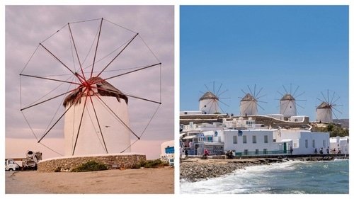 Pose and capture pictures at the Mykonos Windmill as they are one of the most important landmarks of Mykonos. (Pexels) Pose and capture pictures at the Mykonos Windmill as they are one of the most important landmarks of Mykonos. (Pexels)