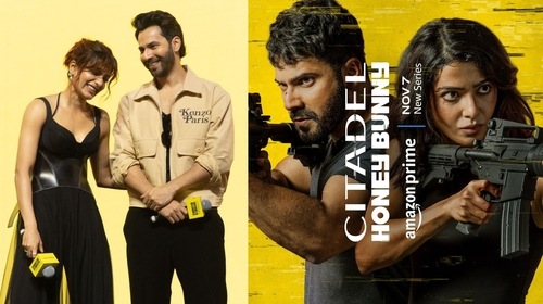 Citadel: Honey Bunny co-stars Samantha and Varun Dhawan Citadel: Honey Bunny co-stars Samantha and Varun Dhawan