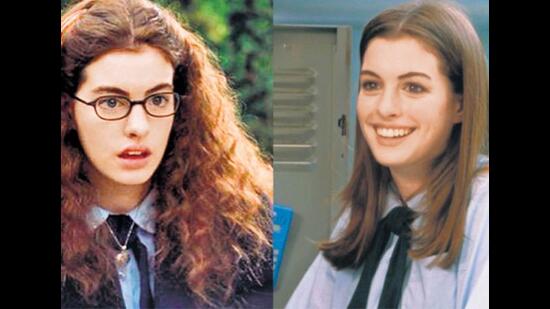 In The Princess Diaries, Mia is only considered glamourous once her curls are smoothened out.