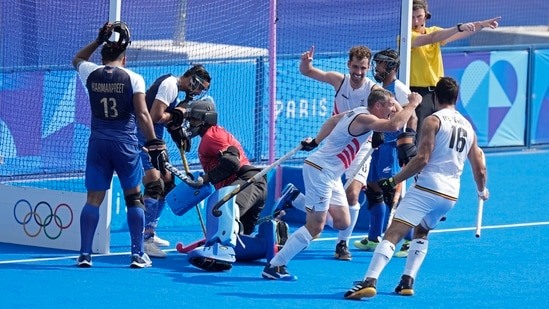 John-John Dohmen scored the second goal for Belgium in the third quarter to put them ahead in the game for the first time.(AP)