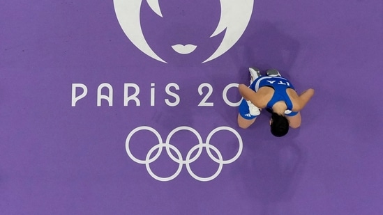 Italy's Angela Carini reacts after she abandoned her fight against Algeria's Imane Khelif(AP) Italy's Angela Carini reacts after she abandoned her fight against Algeria's Imane Khelif(AP)