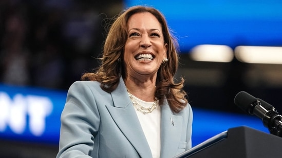 Kamala Harris trolled for speaking in ‘Southern accent’ at Atlanta rally (Photo by Elijah Nouvelage / AFP)(AFP)