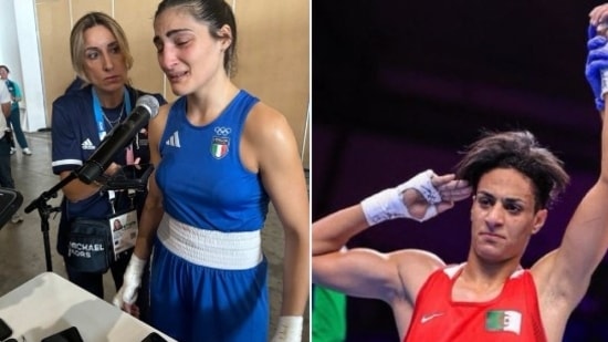 ImaneKhelif's participation at the Paris Olympics has caused huge uproar, with the Russian-led IBA slamming the IOC for allowing the Alegerian boxer to compete in the contest. Italy's Angela Carini was heartbroken after losing the battle.(X)