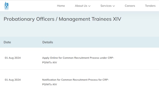 IBPS PO 2024: Apply online for 4,455 vacancies, registration underway (ibps.in, screenshot)