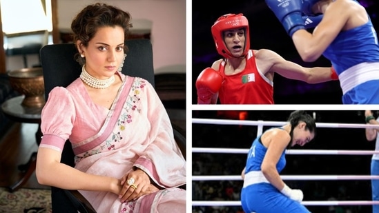 Kangana Ranaut reacted to Algerian boxer Imane Khelif's controversial win at Paris Olympics.