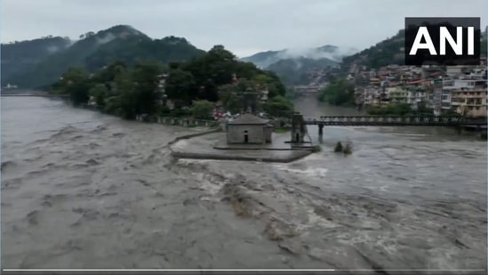 Rain Today Live Updates: IMD has issued an orange alert predicting heavy to heavy to very heavy rain accompanied by thunderstorms and lightning in isolated places of all Himachal Pradesh districts for Thursday. (ANI)