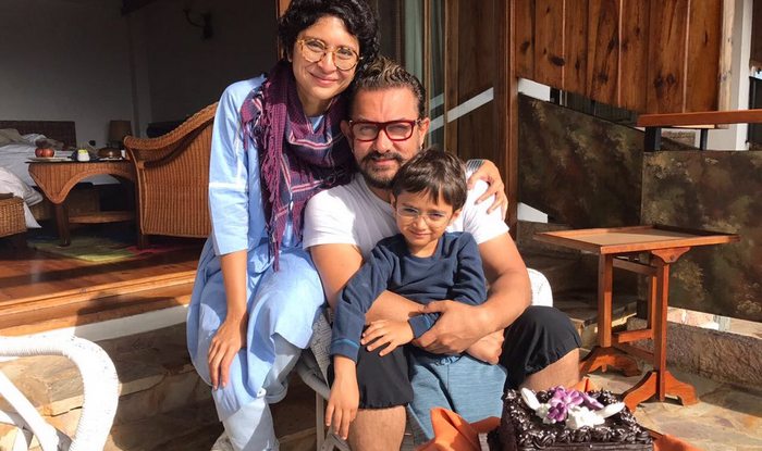 A file photo of Aamir Khan and Kiran Rao with their son Azad.