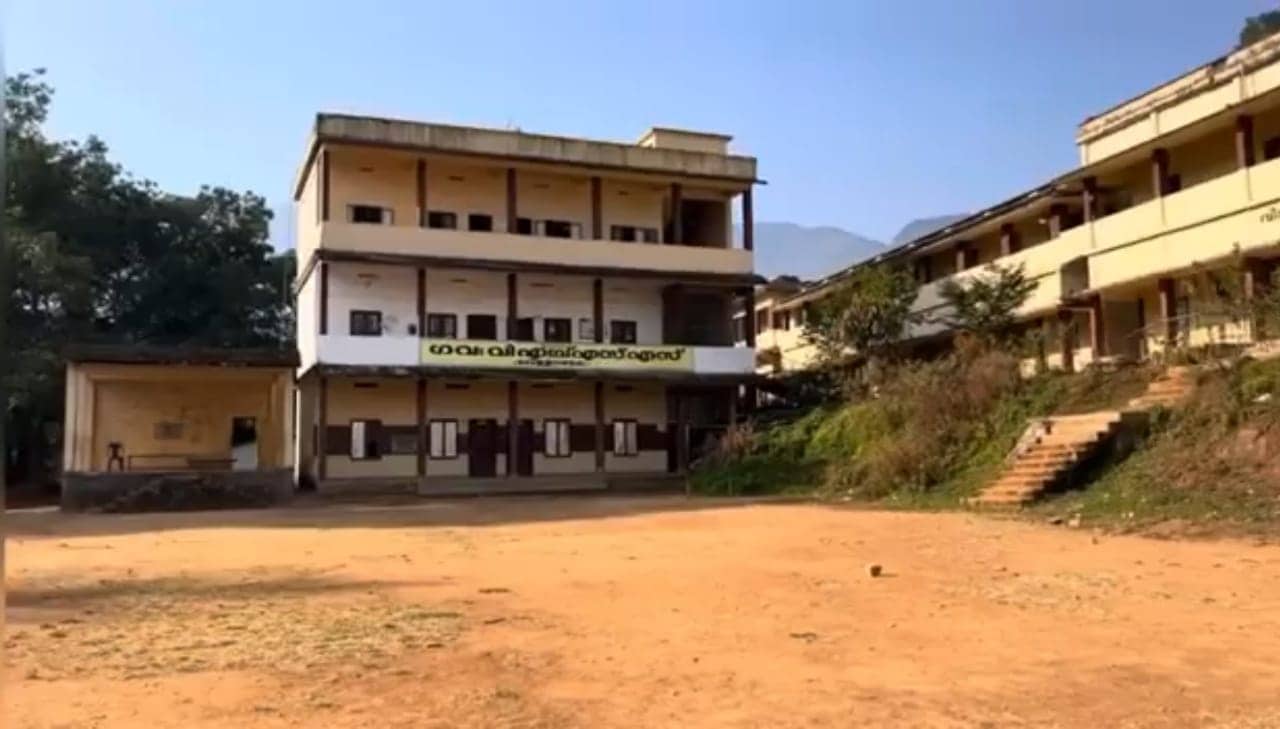 Chooralmala higher secondary school before the landslide. Chooralmala higher secondary school before the landslide.