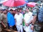 Kerala chief minister Pinarayi Vijayan visits the landslide-affected Chooralmala in Wayanad on Thursday to assess the ongoing rescue operations. Kerala chief minister Pinarayi Vijayan visits the landslide-affected Chooralmala in Wayanad on Thursday to assess the ongoing rescue operations.