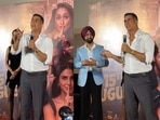 Akshay Kumar at the trailer launch of Khel Khel Mein Akshay Kumar at the trailer launch of Khel Khel Mein