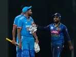 Charith Asalanka took two successive wickets as Sri Lanka ended the match in a tie(AP)