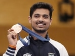 Swapnil Kusale secured India's first ever Olympic medal in the 50m rifle 3 positions event