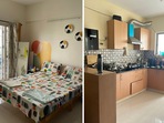 The image shows glimpses of the 2BHK put up for rent in Bengaluru. 