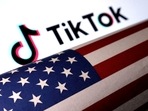 FILE PHOTO: U.S. flag is placed on a TikTok logo in this illustration taken March 20, 2024. 