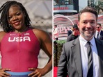 Olympic athlete Veronica Fraley (L) and Reddit co-founder Alexis Ohanian (R) Olympic athlete Veronica Fraley (L) and Reddit co-founder Alexis Ohanian (R)