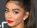 US model Sarah Hyland attends the Audi pre-Emmys party in West Hollywood.