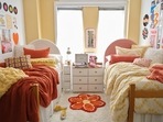 For those looking to decorate their dorm room, '70s retro style is a popular one this year. Look for stick-on wall art and easy-to-clean pillows, throw blankets and small rugs. (AP) For those looking to decorate their dorm room, '70s retro style is a popular one this year. Look for stick-on wall art and easy-to-clean pillows, throw blankets and small rugs. (AP)
