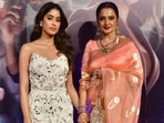 Janhvi Kapoor invited Rekha to champion her at the screening of her new movie Ulajh. Janhvi Kapoor invited Rekha to champion her at the screening of her new movie Ulajh.
