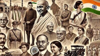 AI-generated image of India’s independence moment founding people shows Indians and some British soldiers AI-generated image of India’s independence moment founding people shows Indians and some British soldiers