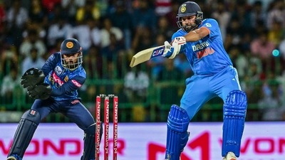 India captain Rohit Sharma smashed 58 off 47 balls&nbsp; (AFP)