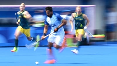 The Indian men's hockey team finished their pool stage with a 3-2 win over the mighty Australia. It India's first win over the Kookaburras at the Olympics since Munich 1972. (AFP) The Indian men's hockey team finished their pool stage with a 3-2 win over the mighty Australia. It India's first win over the Kookaburras at the Olympics since Munich 1972. (AFP)