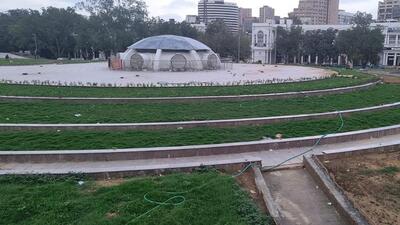 Last year in May, NDMC invited bids for the revamp of the old garden space located on top of the underground market, which was lying in shambles, under the series of beautification work in the run-up to the G20 Summit. (HT Photo) Last year in May, NDMC invited bids for the revamp of the old garden space located on top of the underground market, which was lying in shambles, under the series of beautification work in the run-up to the G20 Summit. (HT Photo)