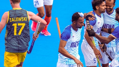 Abhishek's early goal put Australia under pressure, as their chances were largely wayward with Indian defence, alongside goalkeeper Sreejesh, making top quality saves. (PTI) Abhishek's early goal put Australia under pressure, as their chances were largely wayward with Indian defence, alongside goalkeeper Sreejesh, making top quality saves. (PTI)