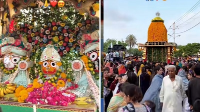 Hundreds of devotees gathered for a Rath Yatra in Pakistan. (Instagram/@vikash_vada)