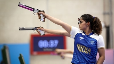 India's Manu Bhaker entered the 25m pistol final (AFP) India's Manu Bhaker entered the 25m pistol final (AFP)