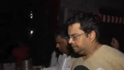 Manuj Kathuria walked out of Tihar Jail on Friday night. (ANI) Manuj Kathuria walked out of Tihar Jail on Friday night. (ANI)