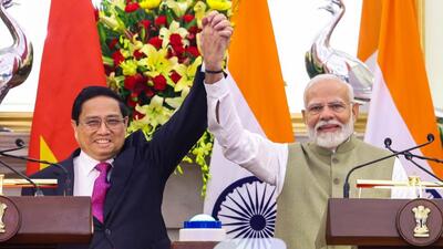 The two sides finalised two dollar credit line agreements worth $300 million. (Narendra Modi | Official X account) The two sides finalised two dollar credit line agreements worth $300 million. (Narendra Modi | Official X account)