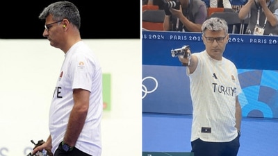 The image shows Turkish shooter Yusuf Dikec, who won a silver medal at the ongoing Paris Olympics 2024. (AFP, HT File Photo) The image shows Turkish shooter Yusuf Dikec, who won a silver medal at the ongoing Paris Olympics 2024. (AFP, HT File Photo)