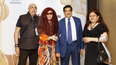 (L-R) TARUN TAHILIANI, SHAHNAZ HUSAIN, RAJ KUMAR PURI AND NELOFAR CURRIMBHOY