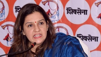 Shiv Sena (UBT) MP Priyanka Chaturvedi said the partners of the opposition INDIA bloc will strongly oppose if the ED were to knock on Rahul Gandhi's doors (Photo by Santosh Kumar/ Hindustan Times) Shiv Sena (UBT) MP Priyanka Chaturvedi said the partners of the opposition INDIA bloc will strongly oppose if the ED were to knock on Rahul Gandhi's doors (Photo by Santosh Kumar/ Hindustan Times)
