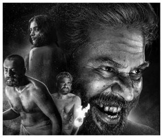 Mammootty, Arjun Ashokan and Sidharth Bharathan star in this black-and-white horror movie. Mammootty, Arjun Ashokan and Sidharth Bharathan star in this black-and-white horror movie.