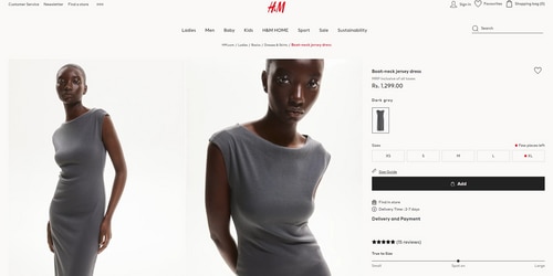 The price of the dress Sara Tendulkar wore for her night out. (hm.com)