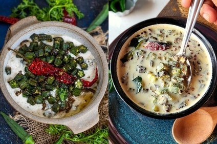 Bhindi raita or vendakka kichadi (Mozi's Menu/Cook with Smile) Bhindi raita or vendakka kichadi (Mozi's Menu/Cook with Smile)